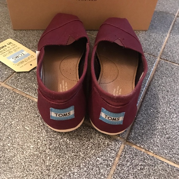 Brand new maroon Toms - Picture 4 of 4
